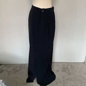 Upcycled maxi trouser skirt